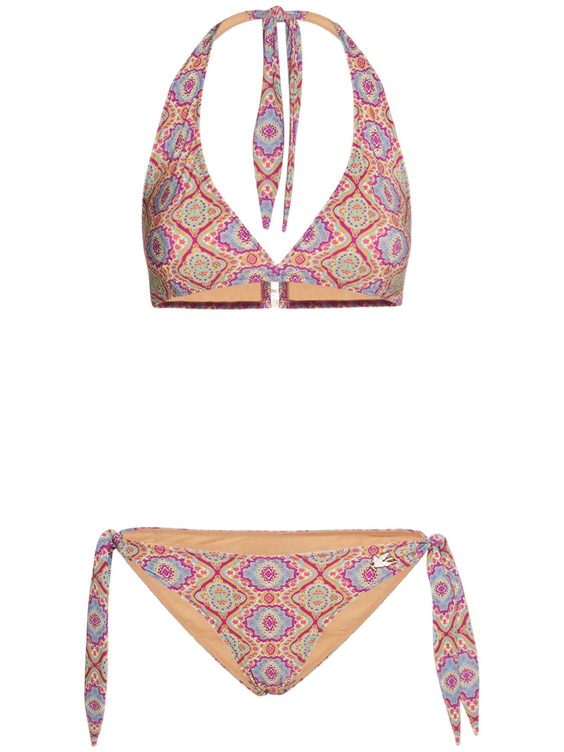Printed Lycra Triangle Bikini Set - ETRO - Modalova