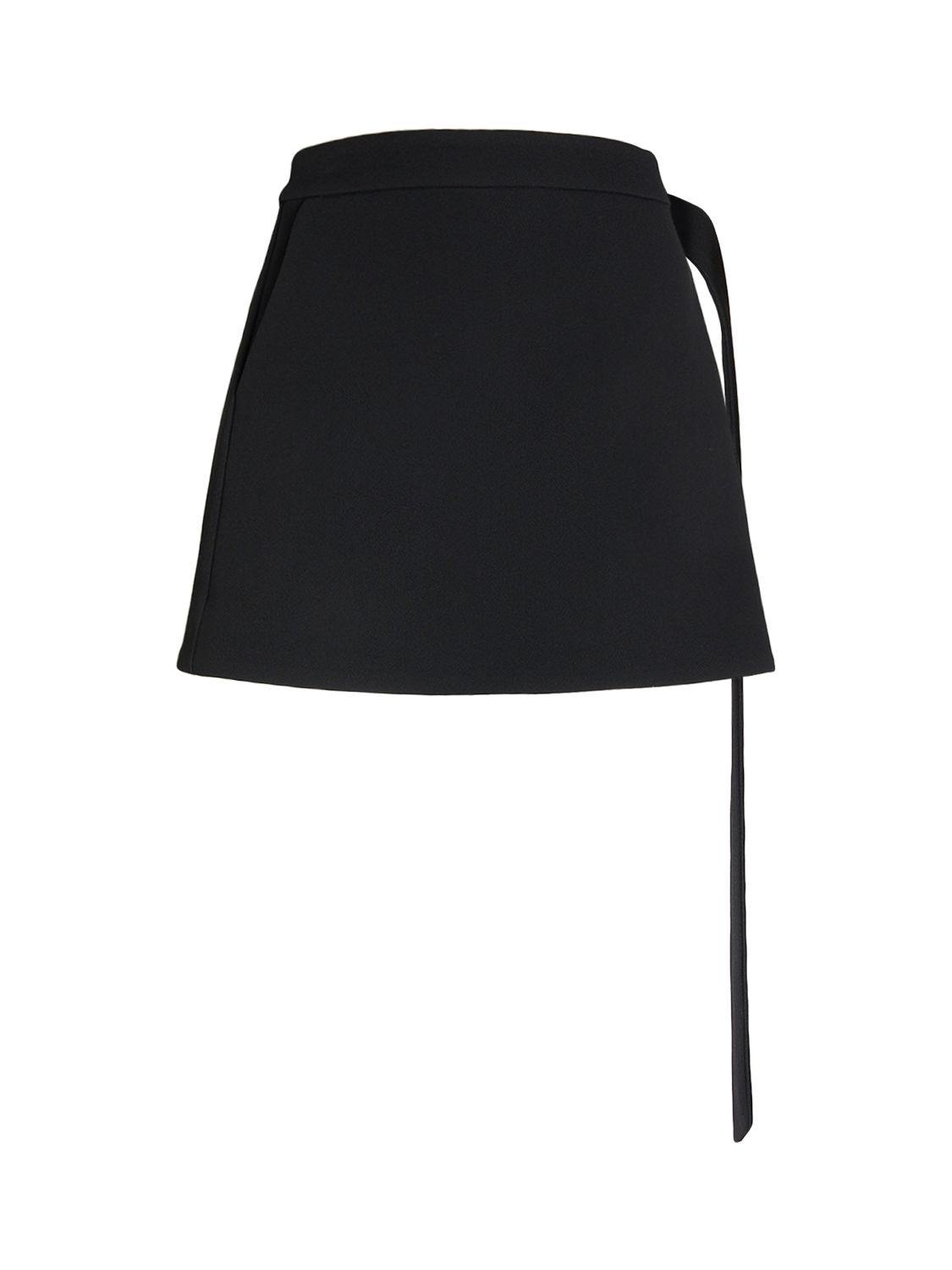 Wool Crepe Mini Skirt - AMI PARIS - Modalova
