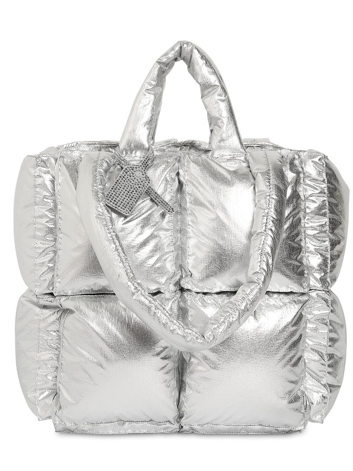Small Puffy Nylon Tote Bag - OFF-WHITE - Modalova