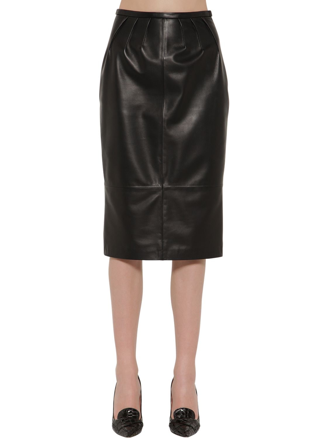 Leather Pencil Skirt - ROCHAS - Modalova
