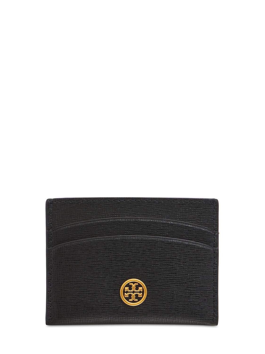 Robinson Leather Card Holder - TORY BURCH - Modalova