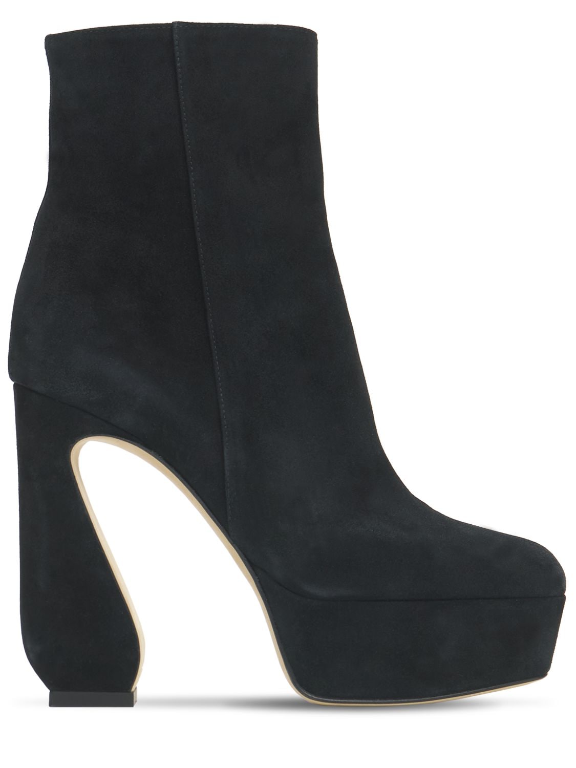 Mm Platform Suede Ankle Boots - SI ROSSI - Modalova
