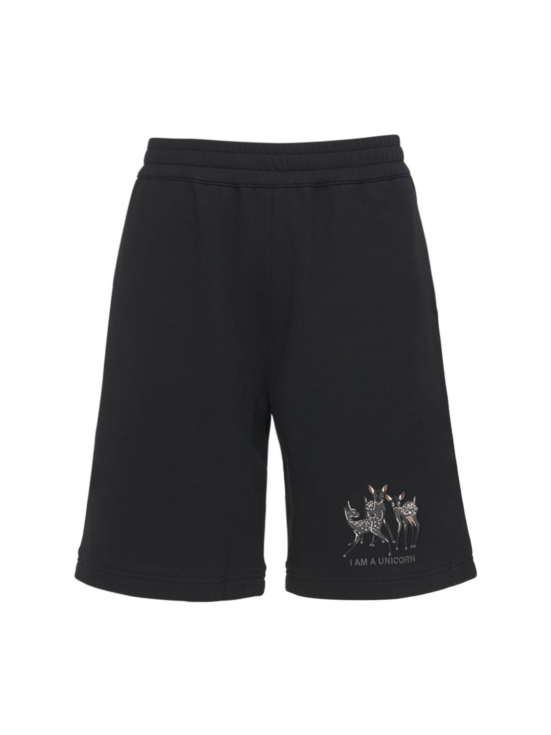 Printed Cotton Jersey Sweat Shorts - BURBERRY - Modalova