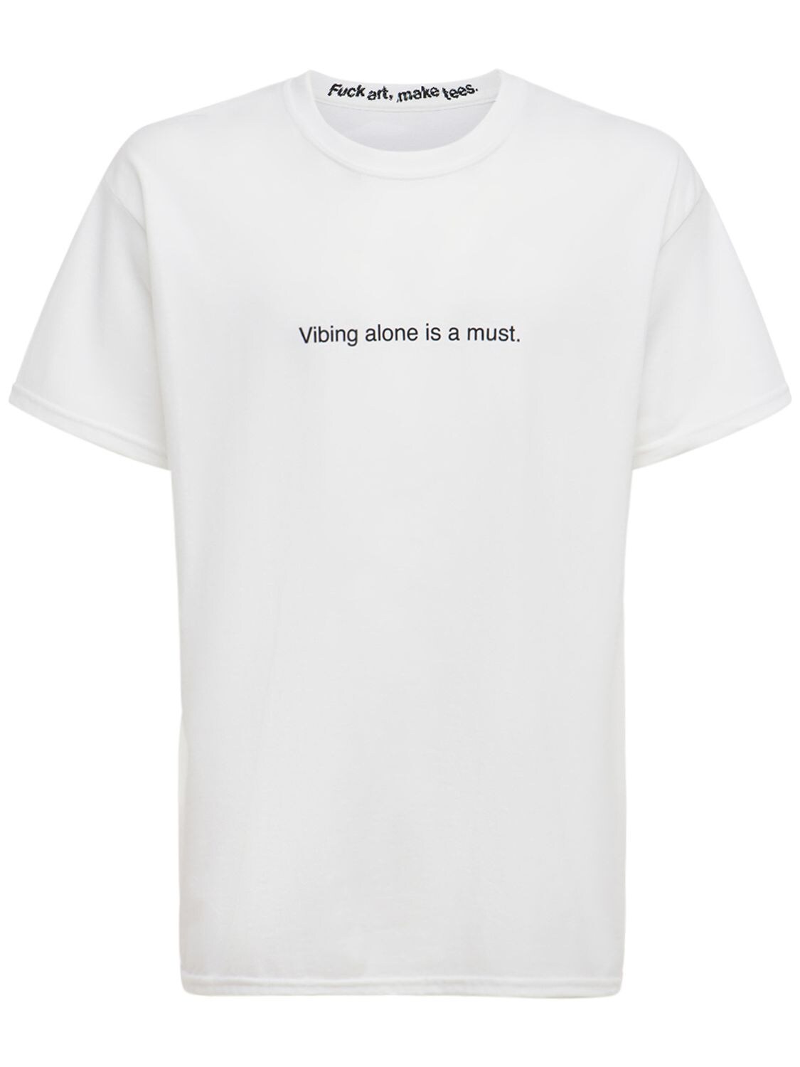 Hombre Camiseta "vibing Alone Is A Must" De Algodón Xl - FAMT - FUCK ART MAKE TEES - Modalova