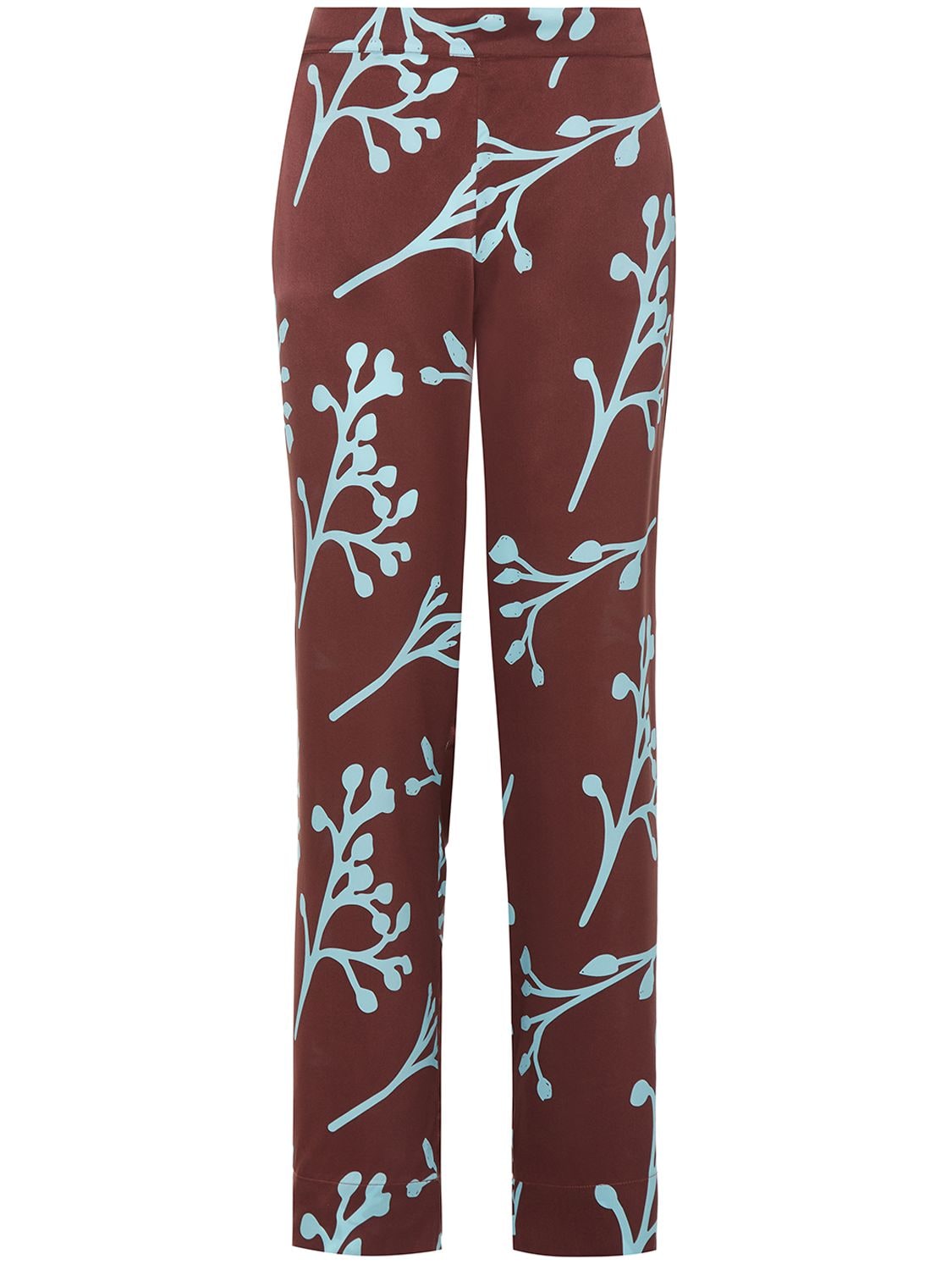The London Printed Silk Pajama Pants - ASCENO - Modalova