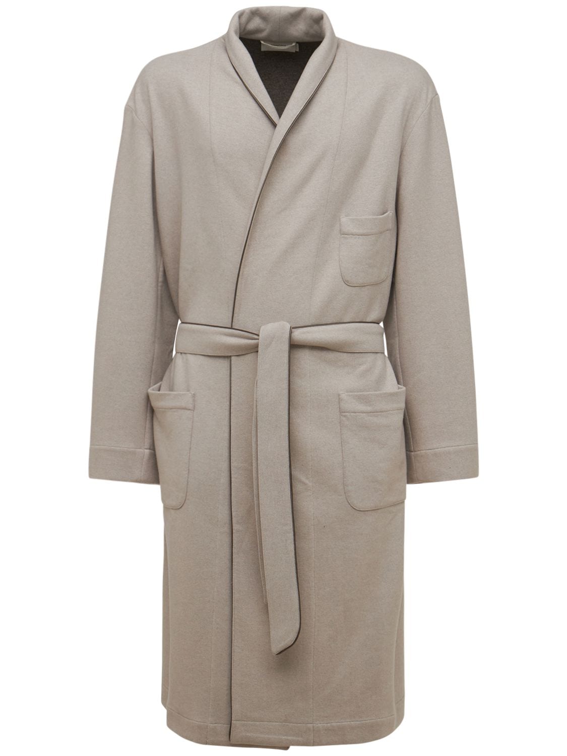 Muretto Silk Blend Jersey Long Robe - AGNONA - Modalova