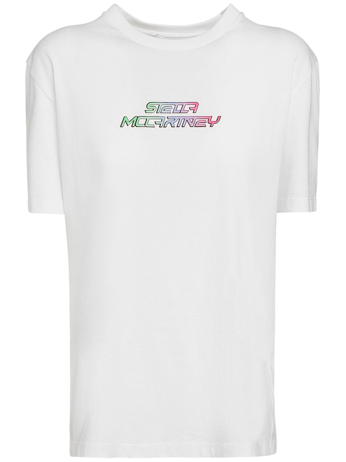 T-shirt Aus Baumwolle Mit Logodruck - STELLA MCCARTNEY - Modalova