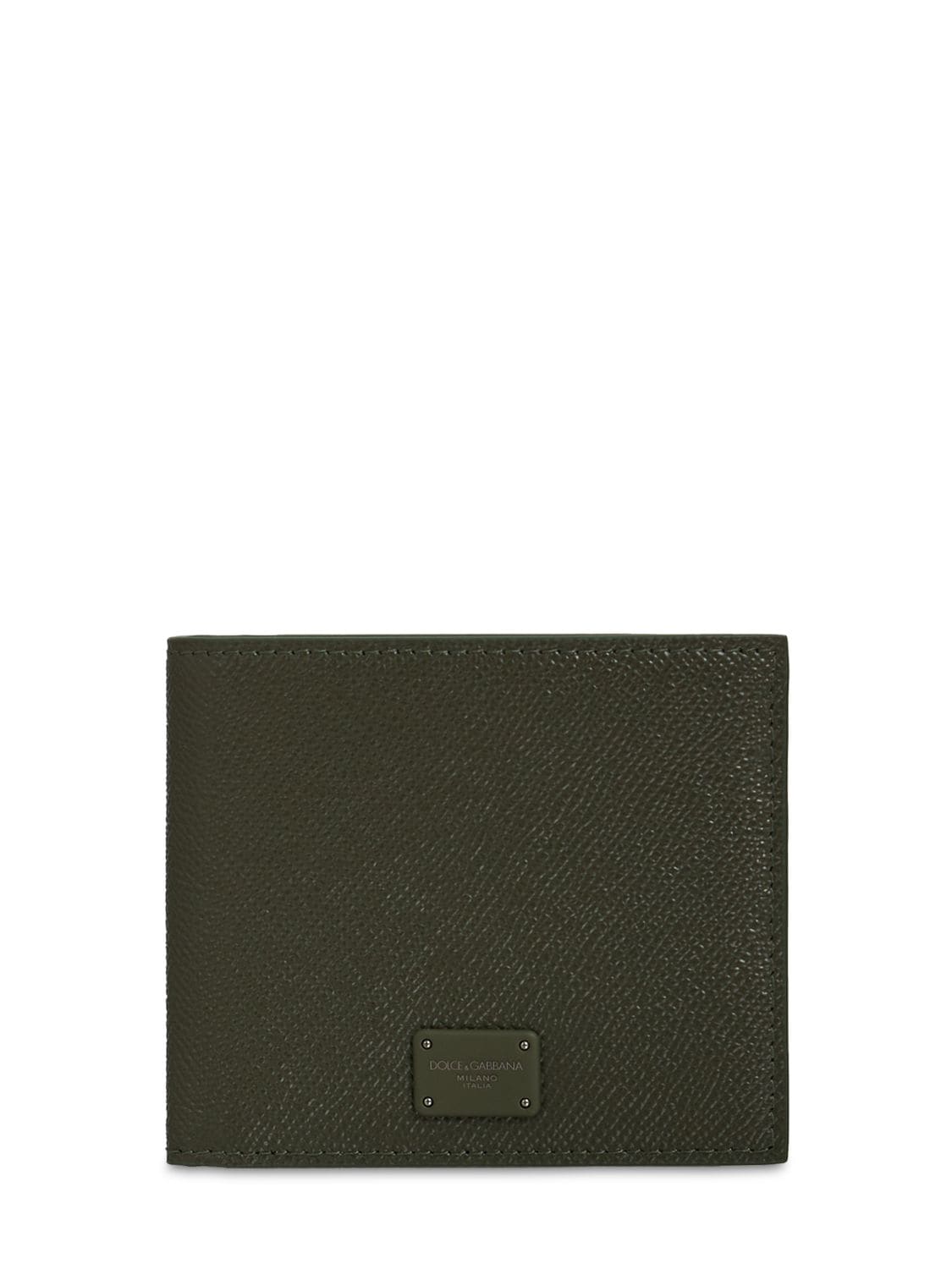 Logo Label Leather Wallet - DOLCE & GABBANA - Modalova