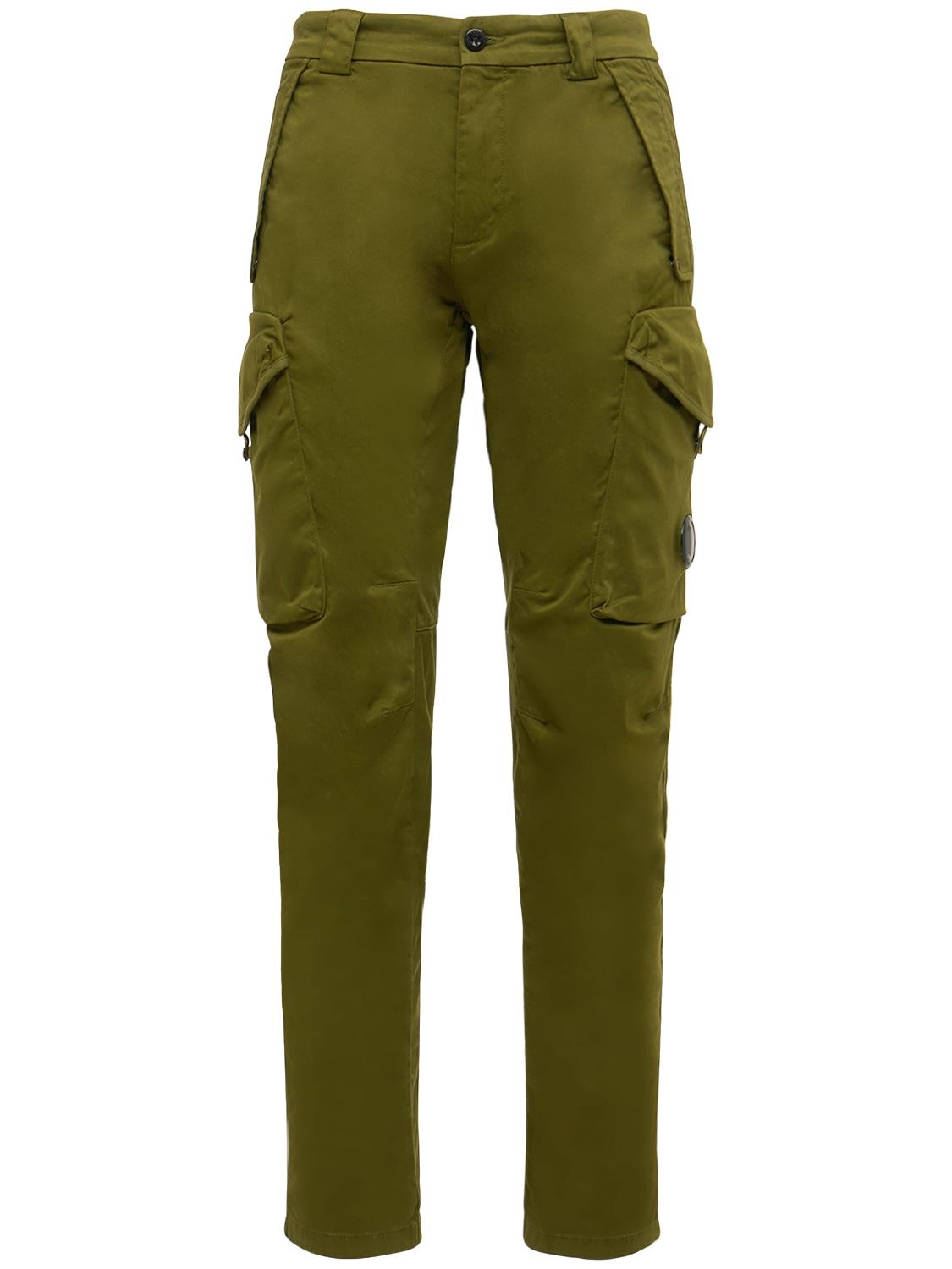 Stretch Sateen Regular Fit Cargo Pants - C.P. COMPANY - Modalova