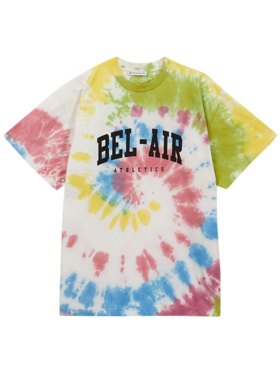 Tie Dye Logo Printed Cotton T-shirt - BEL-AIR ATHLETICS - Modalova