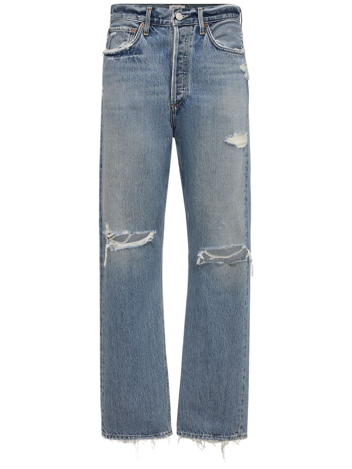 S Mid Rise Loose Fit Distressed Jeans - AGOLDE - Modalova