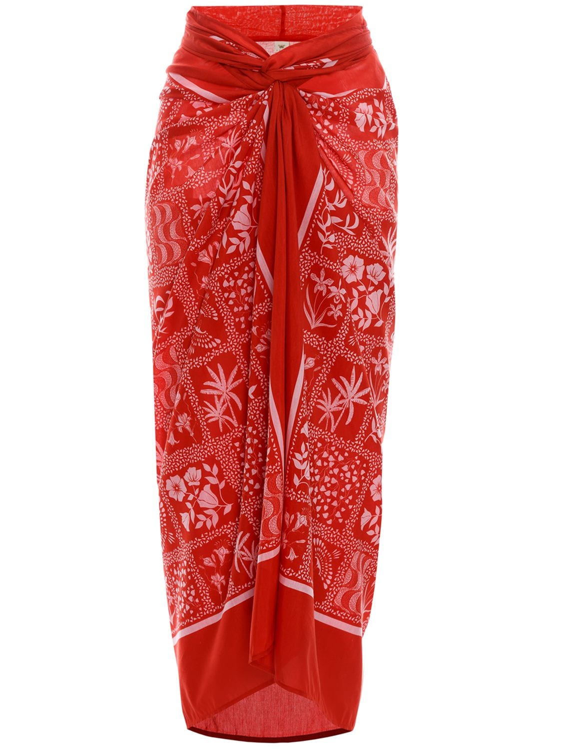 Ipanema Printed Silk Blend Wrap Skirt - AGUA BY AGUA BENDITA - Modalova