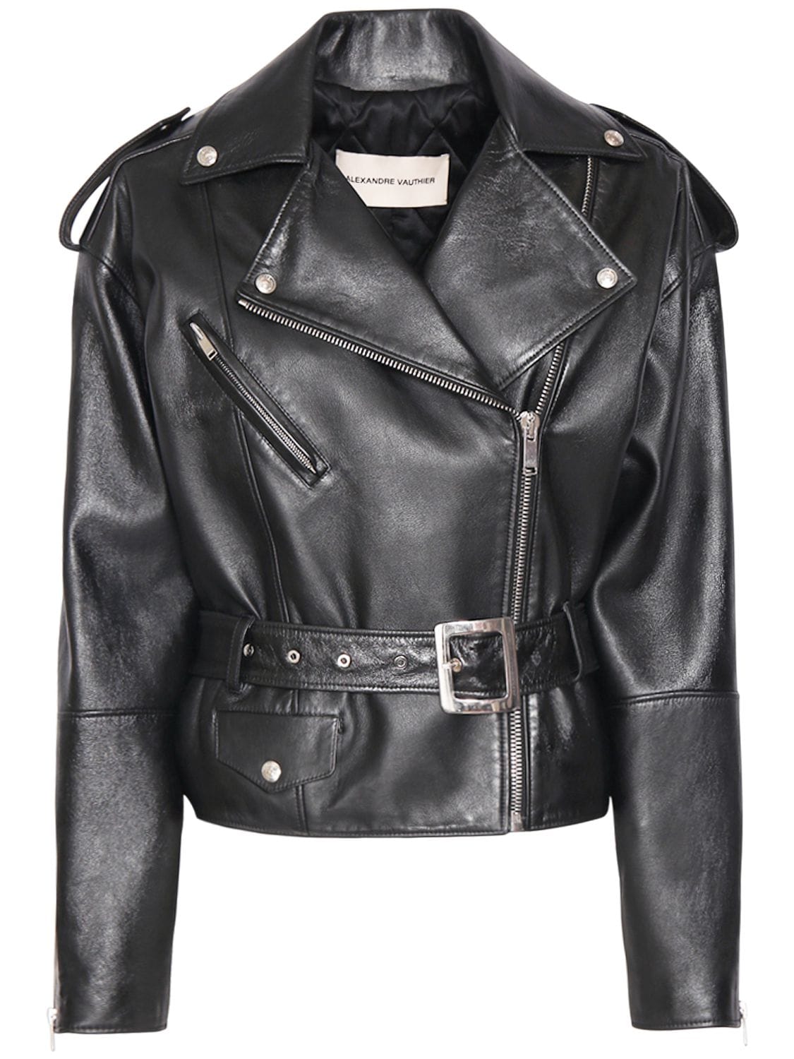 Perfecto Leather Biker Jacket - ALEXANDRE VAUTHIER - Modalova