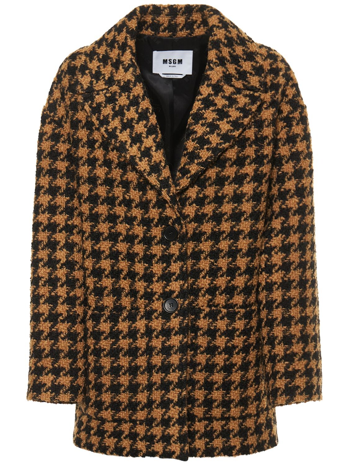 Wool Tweed Short Coat - MSGM - Modalova
