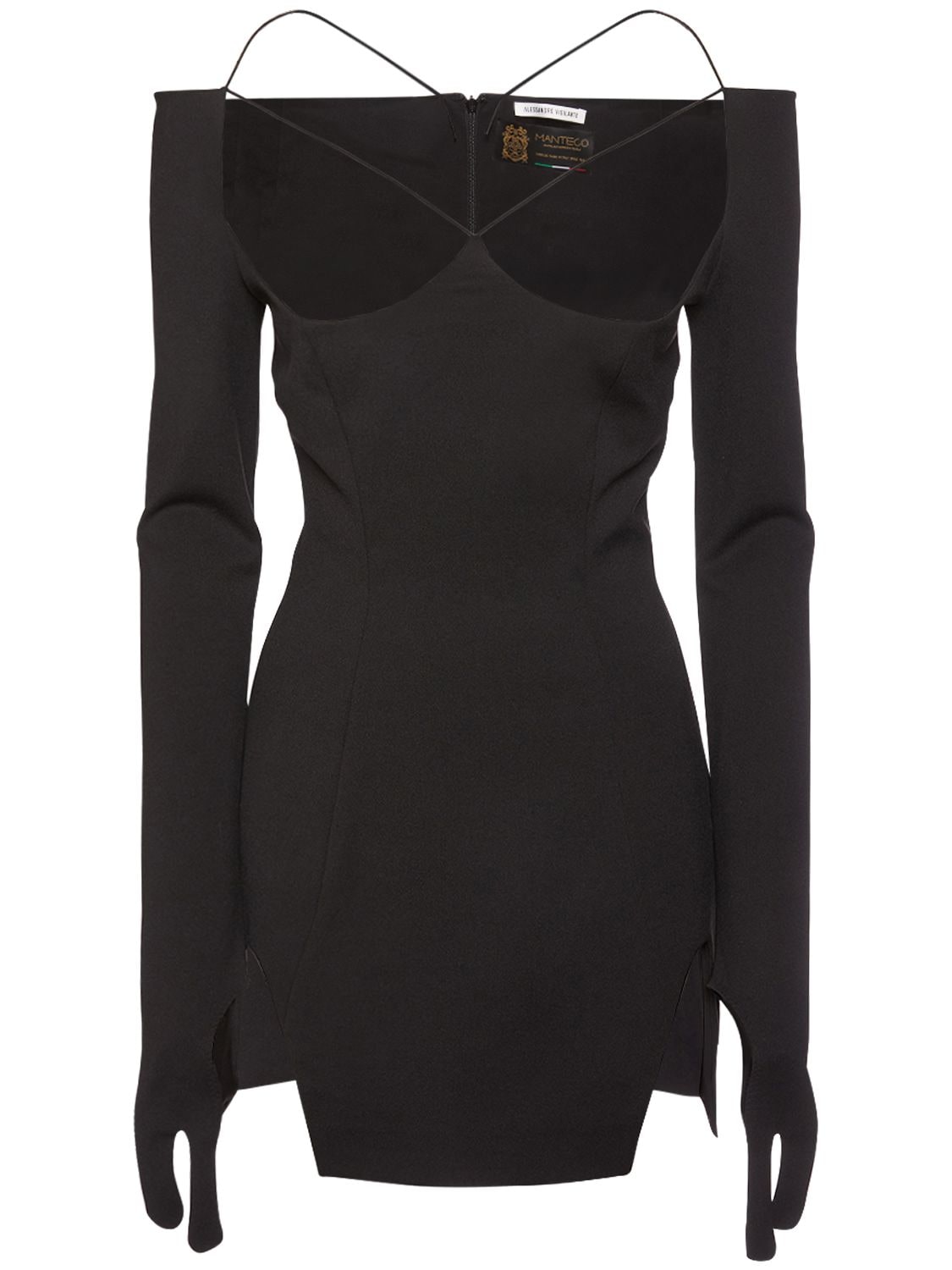 Cutout Off-shoulder Jersey Mini Dress - ALESSANDRO VIGILANTE - Modalova