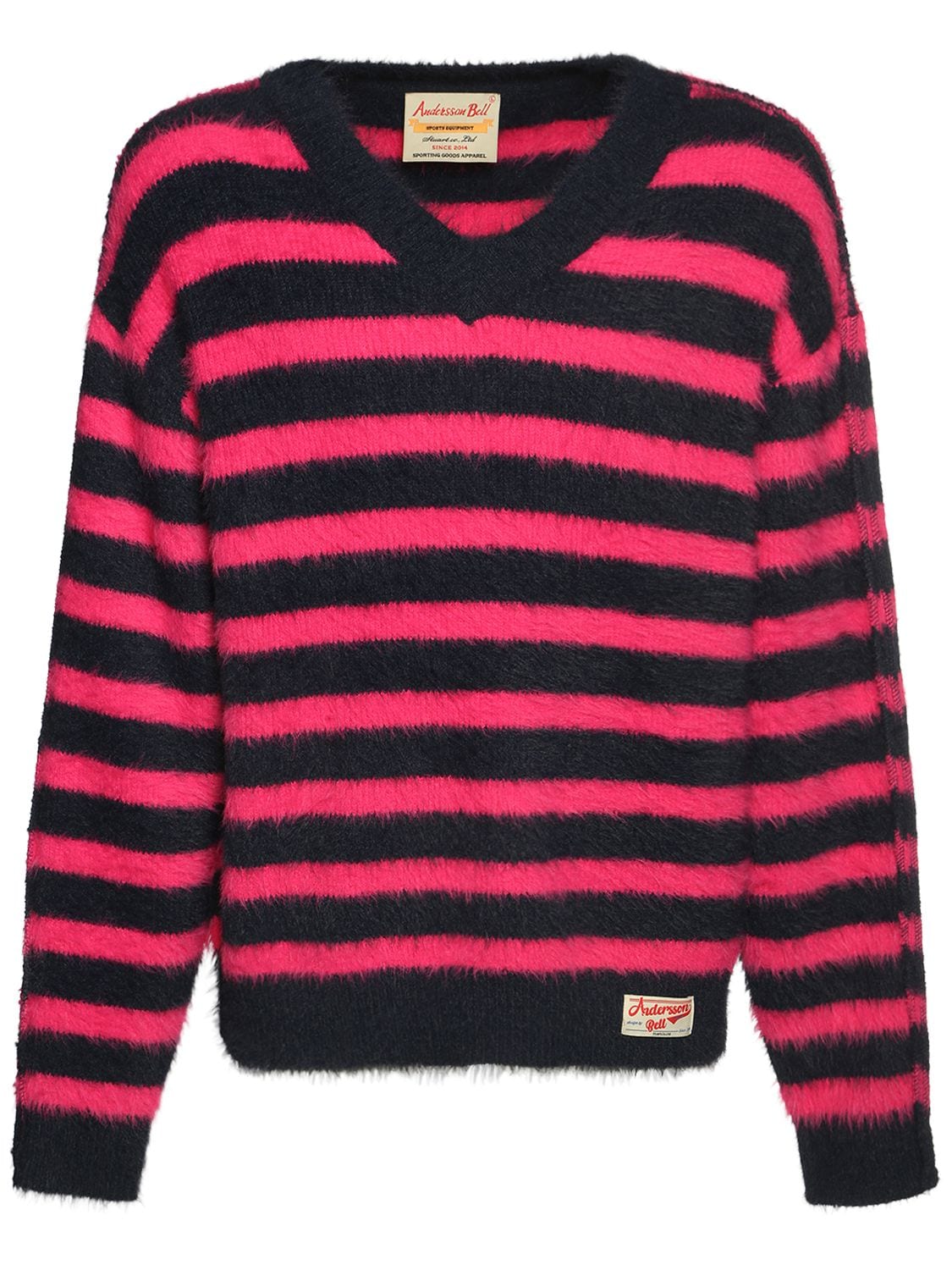Striped Knit V-neck Sweater - ANDERSSON BELL - Modalova