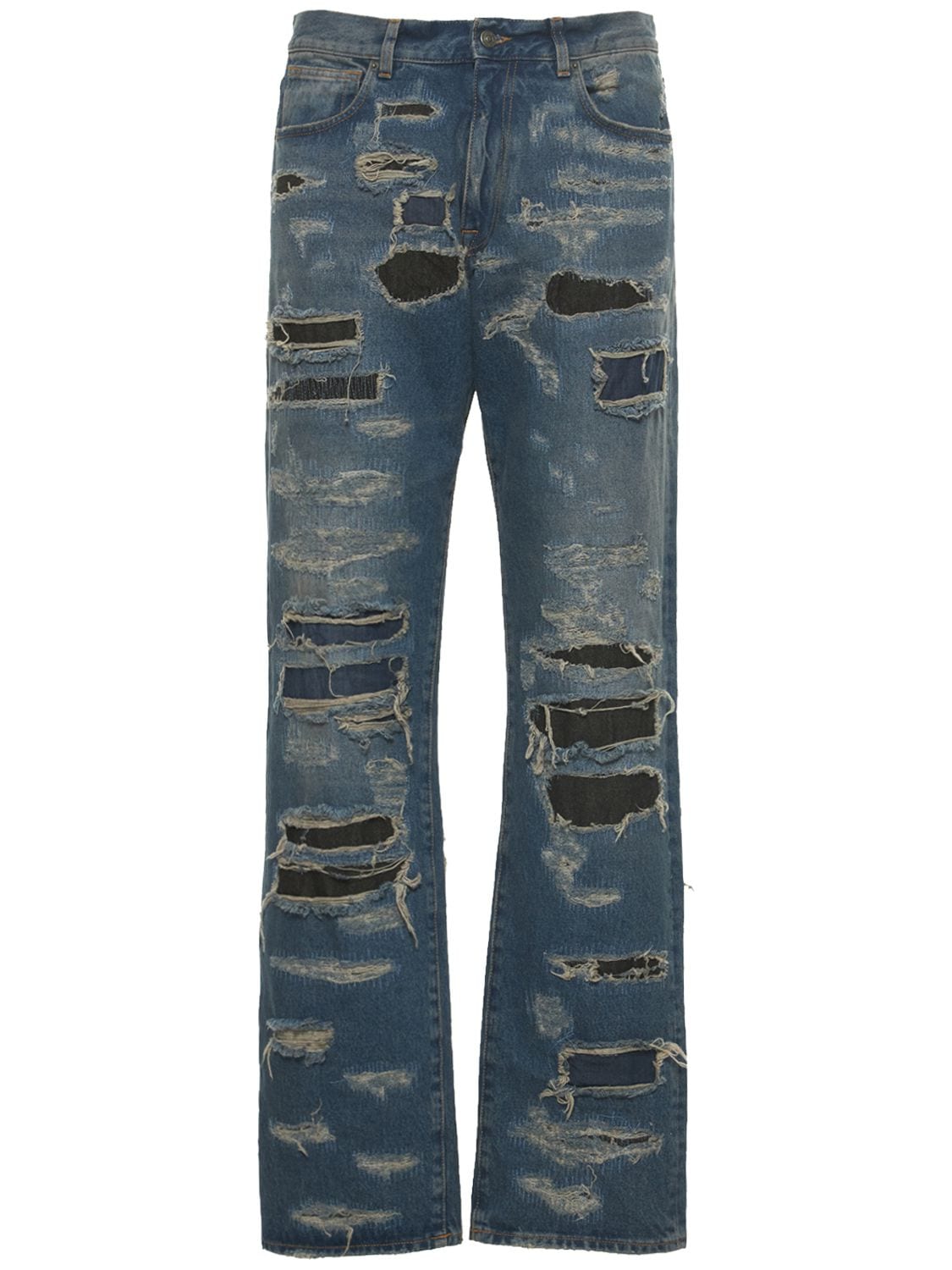 Destroyed Cotton Denim Jeans - 424 - Modalova