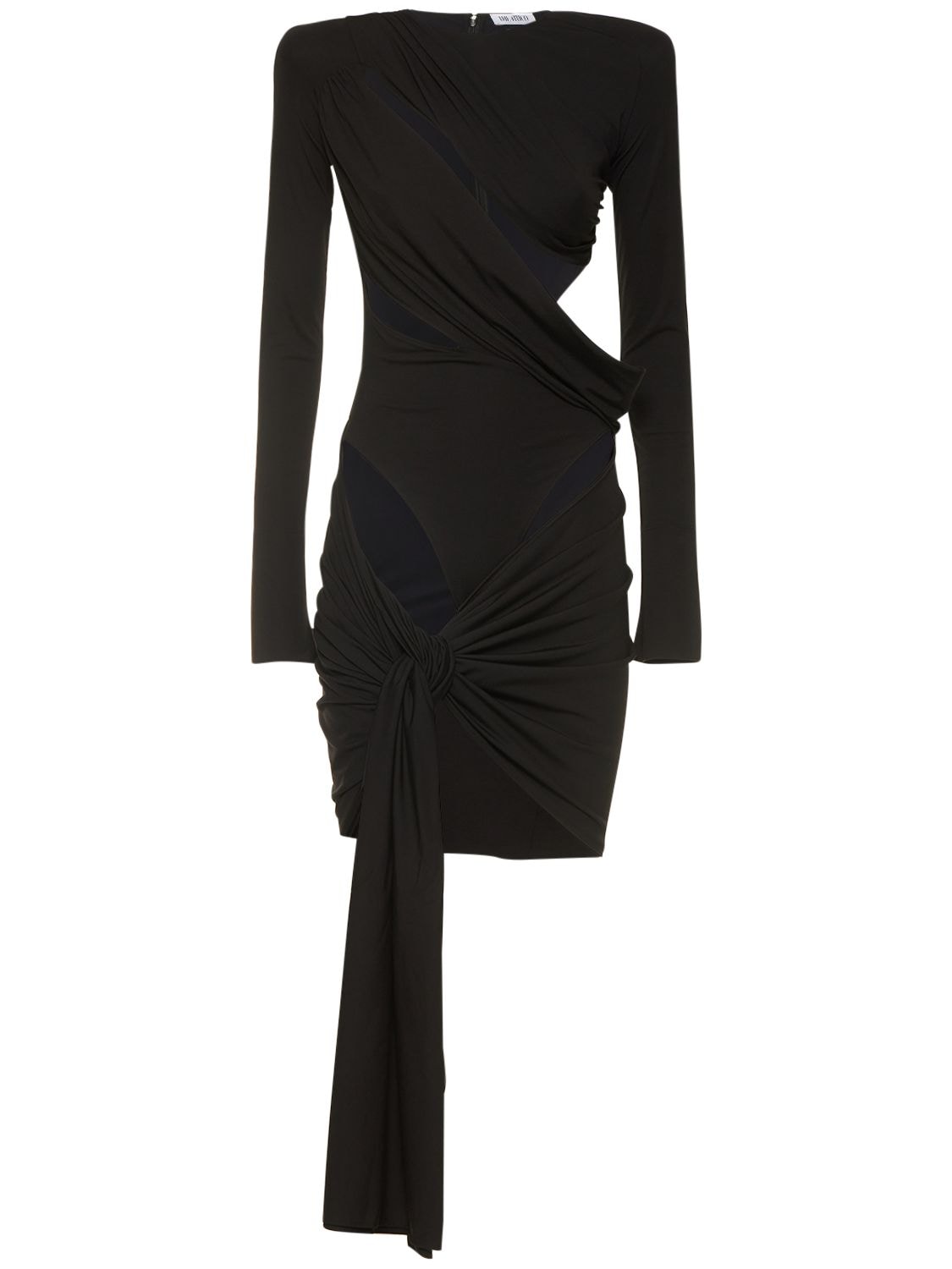 Draped Rayon Blend Jersey Mini Dress - THE ATTICO - Modalova