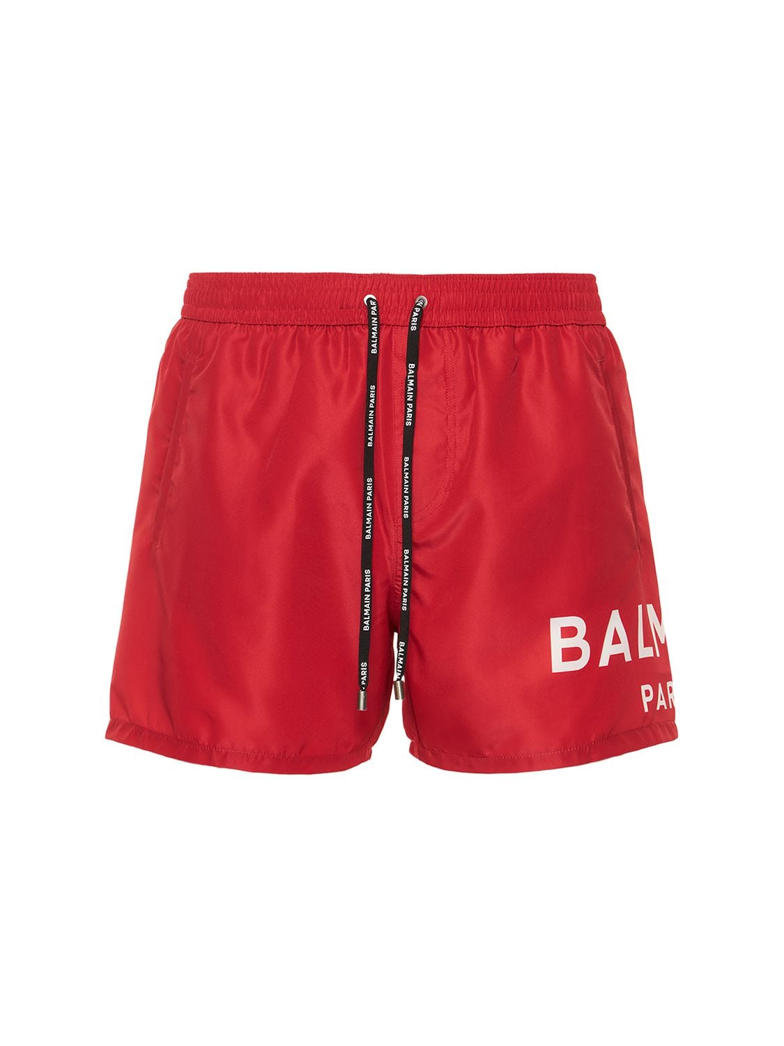 Hombre Bañador Shorts De Nylon Stretch Con Logo Estampado / S - BALMAIN UNDERWEAR - Modalova