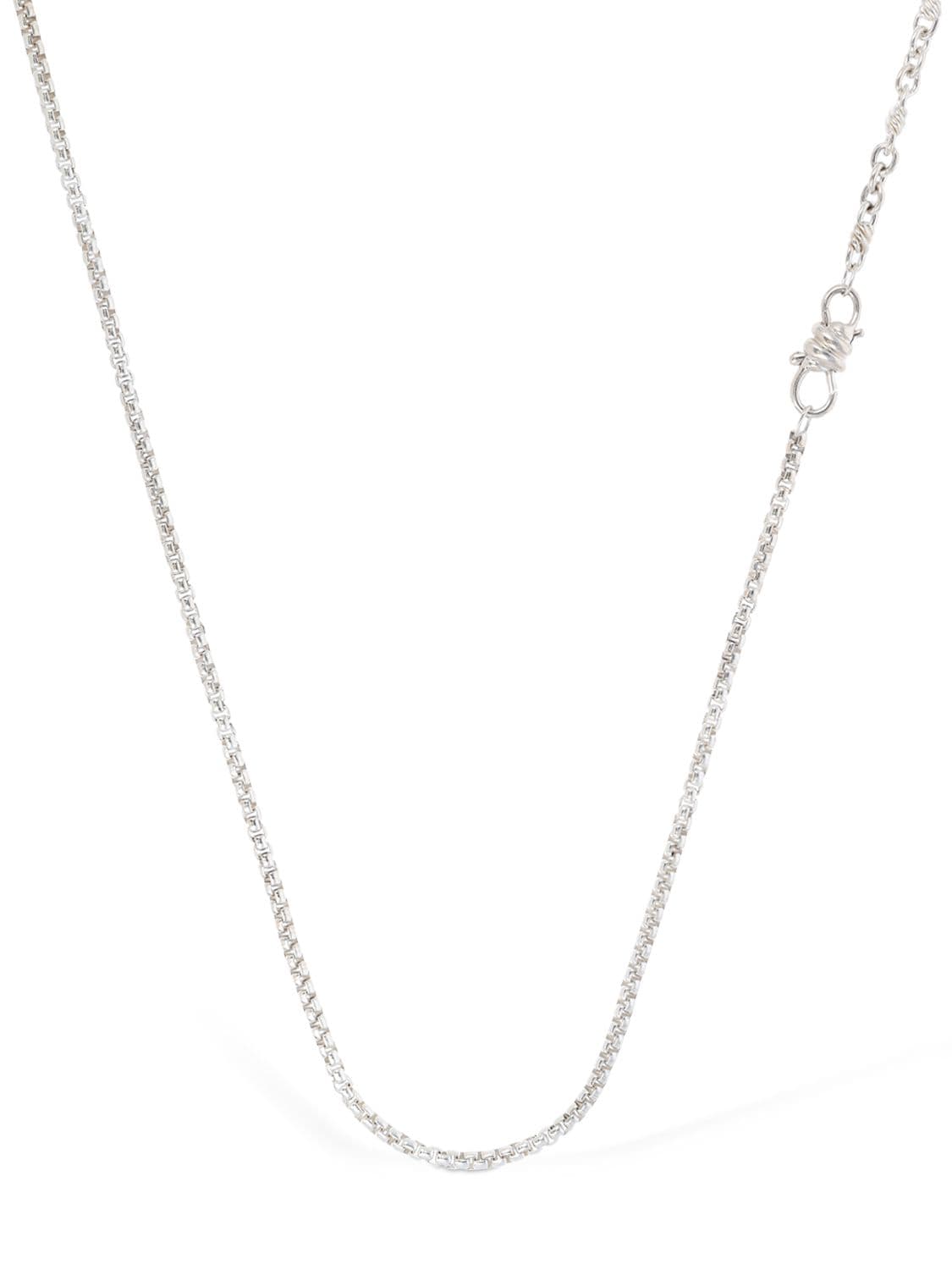 Cm Silver Nodo Box Chain Necklace - DODO - Modalova