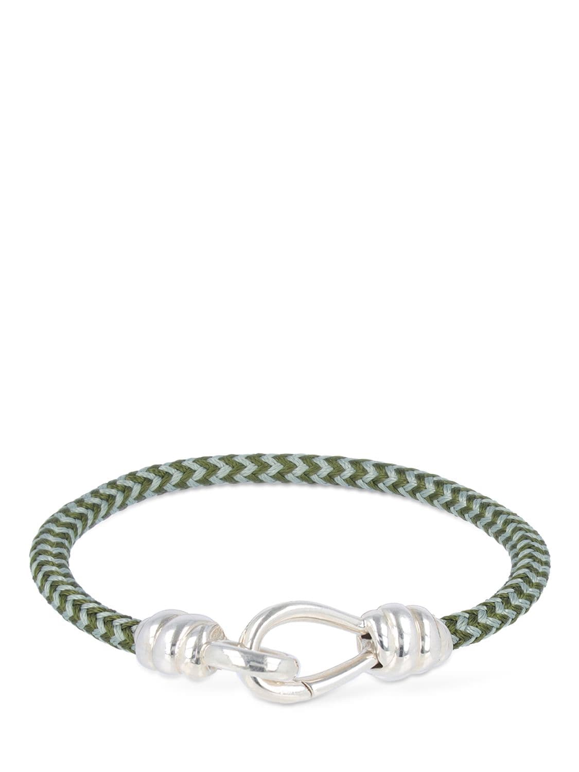 Nodo Silver & Cotton Cord Bracelet - DODO - Modalova