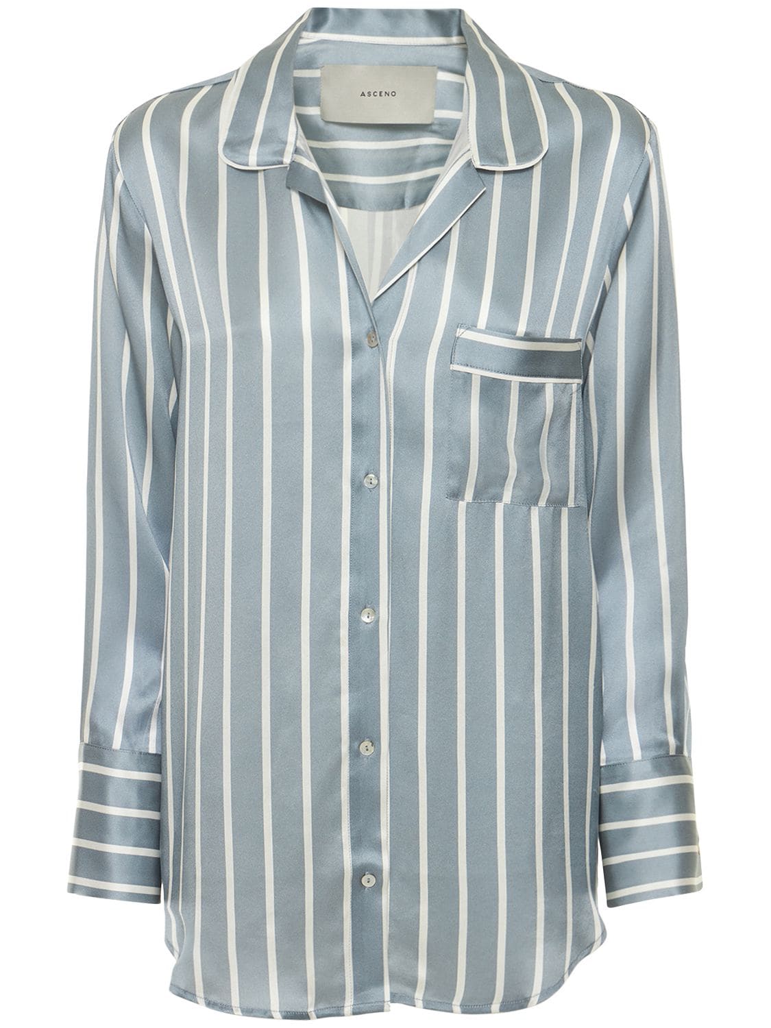 The Paris Satin Pajama Shirt - ASCENO - Modalova