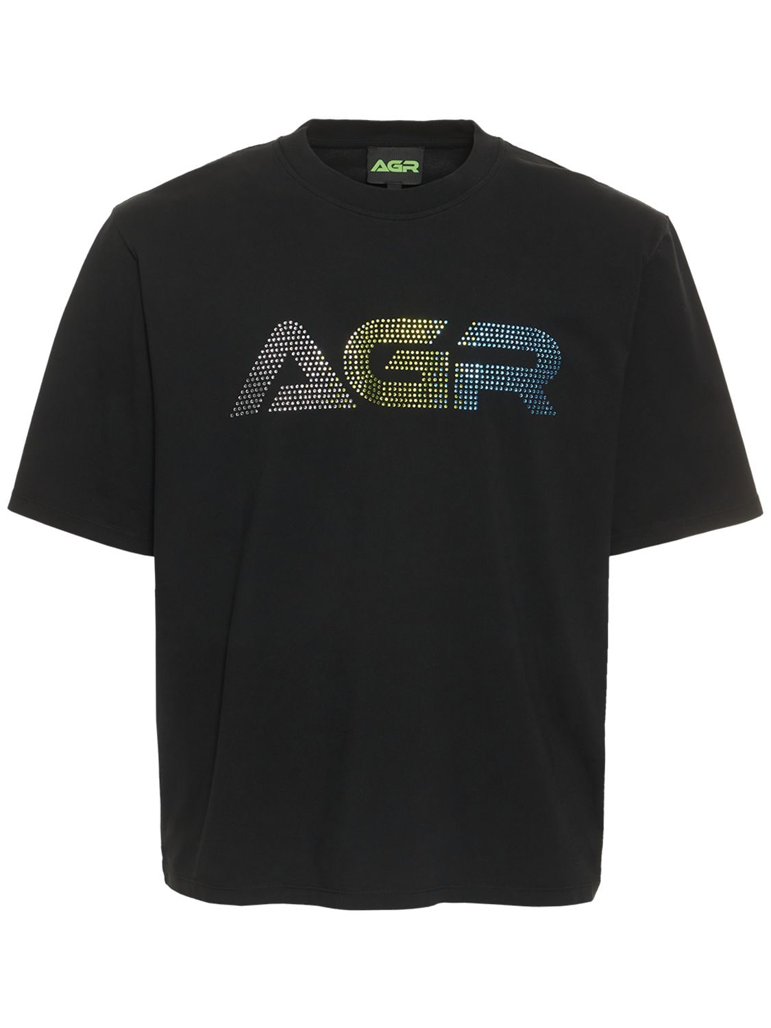 Crystal Logo Cotton Jersey T-shirt - AGR - Modalova