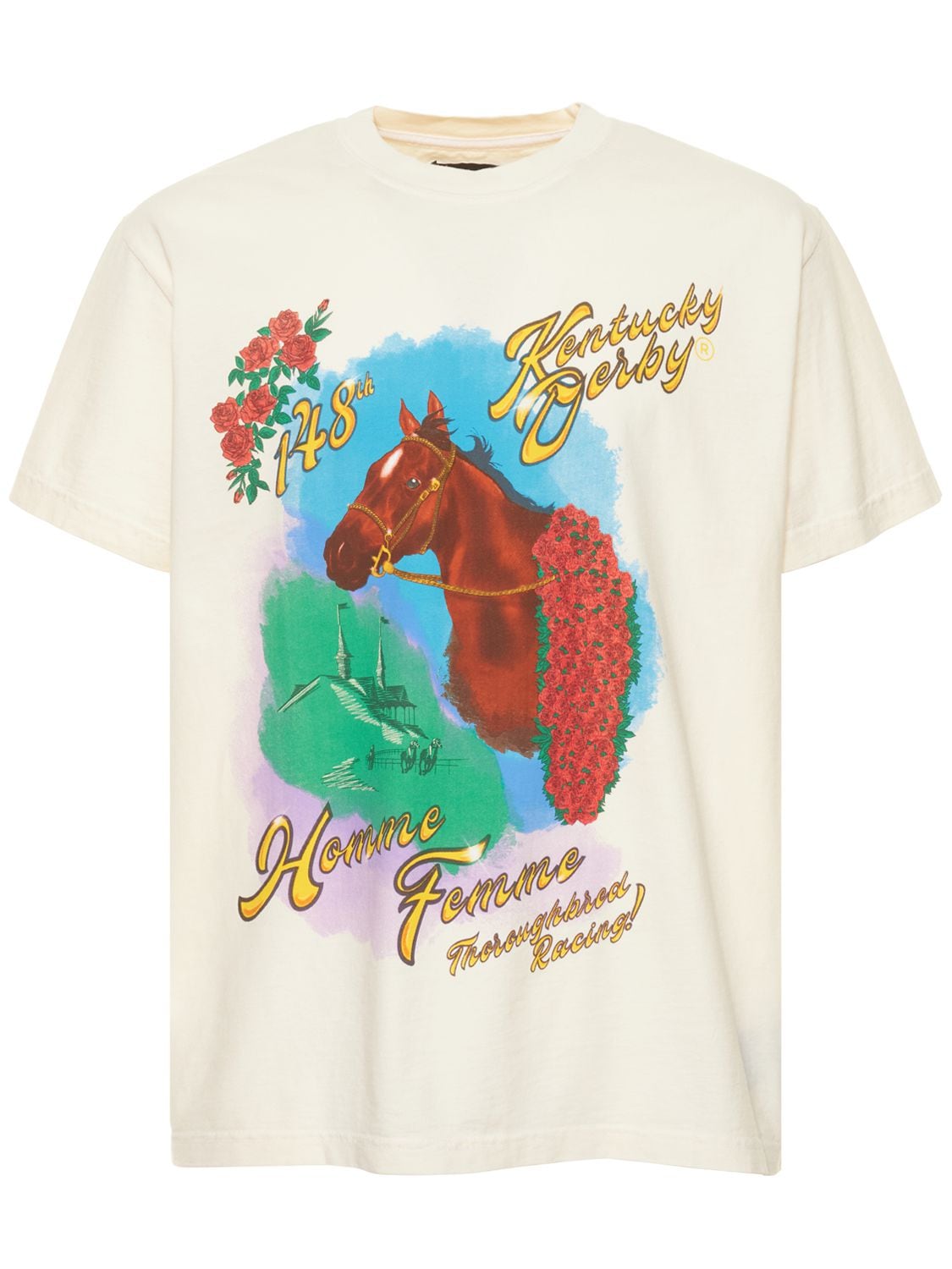 Kentucky Derby Jersey T-shirt - HOMME + FEMME LA - Modalova