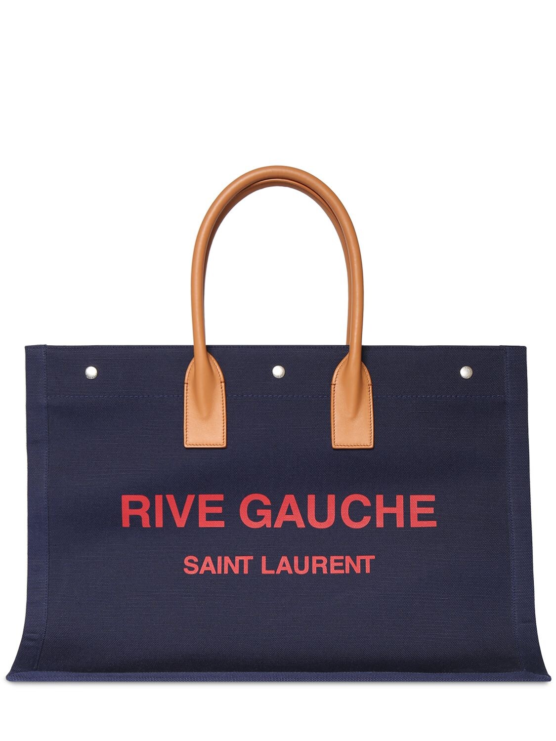 Rive Gauche Canvas Tote Bag - SAINT LAURENT - Modalova