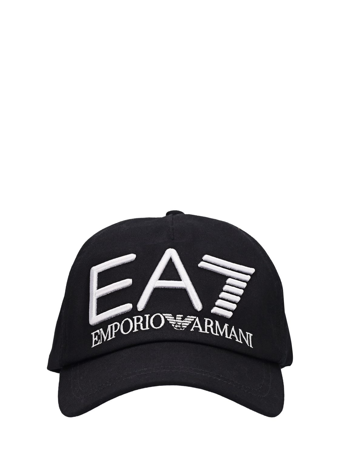 Kappe Aus Baumwolle Mit Logostickerei - EA7 EMPORIO ARMANI - Modalova