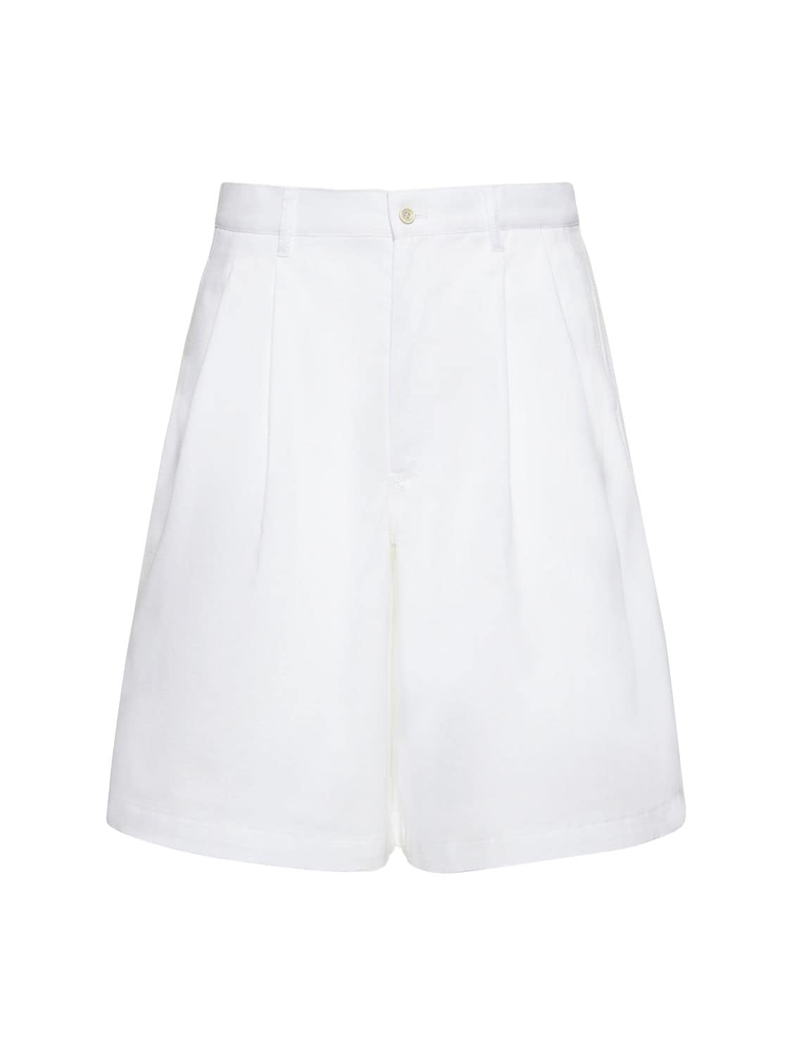 Cotton Twill Plain Shorts - COMME DES GARÇONS SHIRT - Modalova