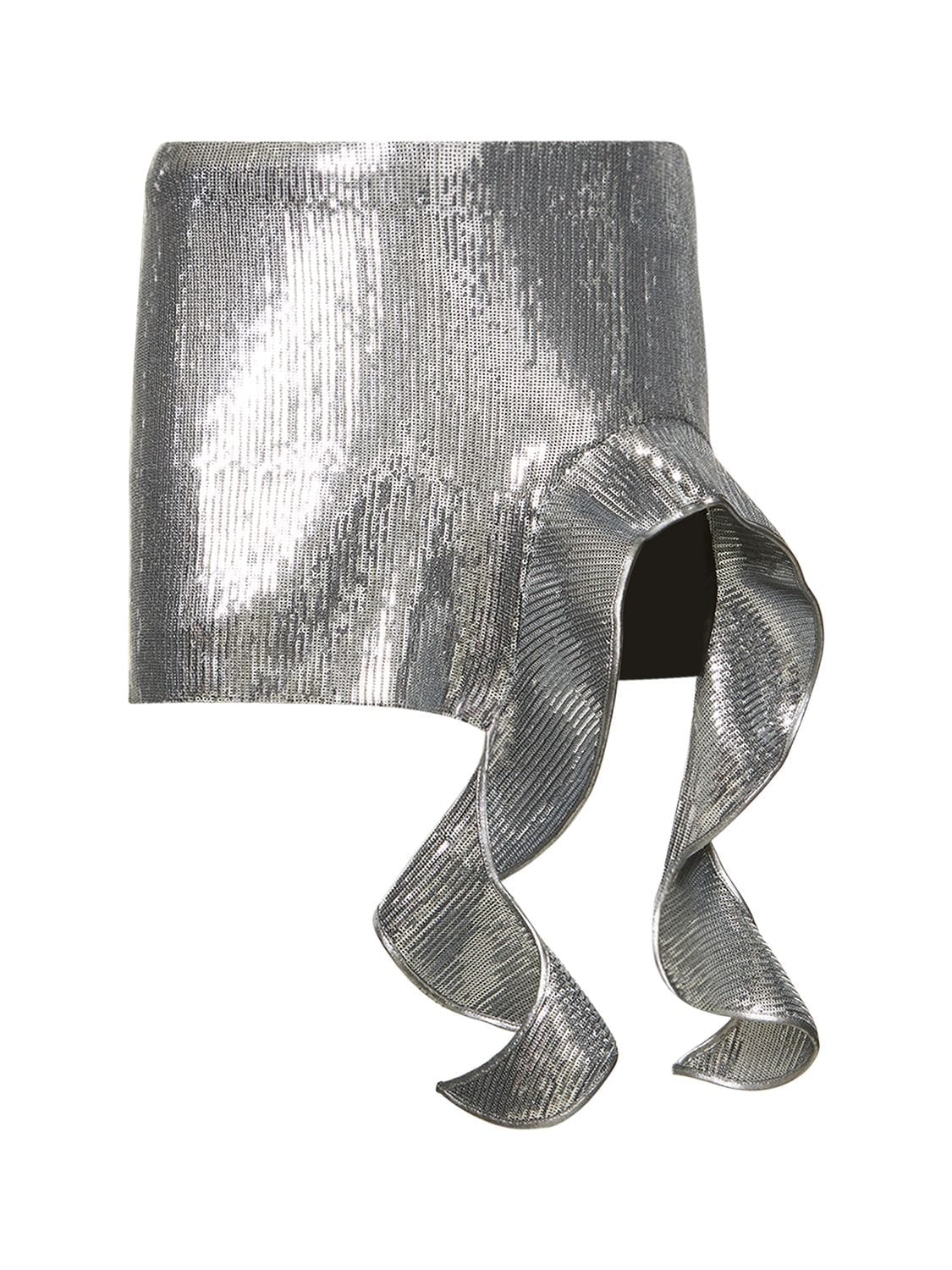 Sequined Mini Skirt - DAVID KOMA - Modalova