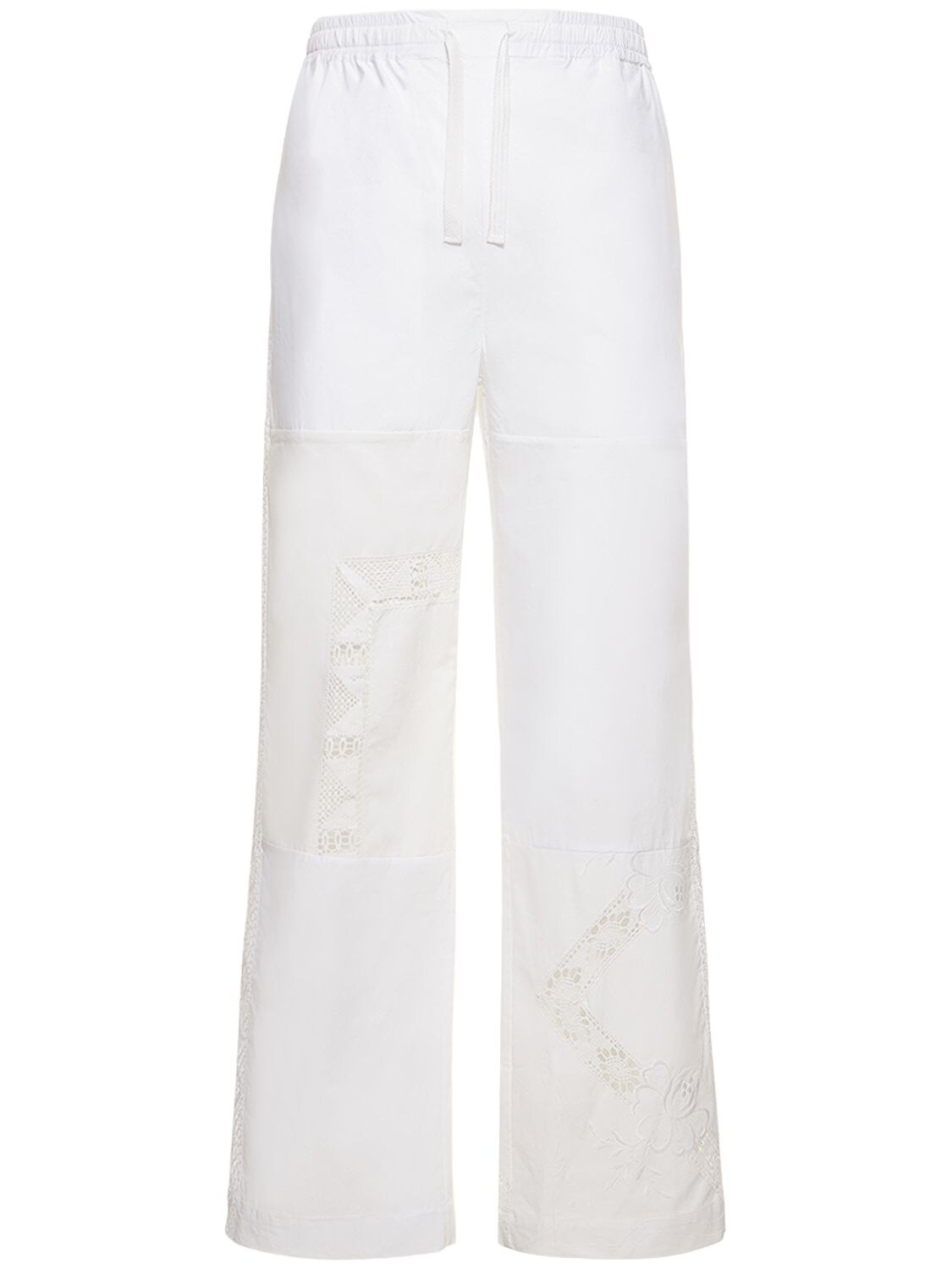 Regenerated Cotton Pajama Pants - MARINE SERRE - Modalova