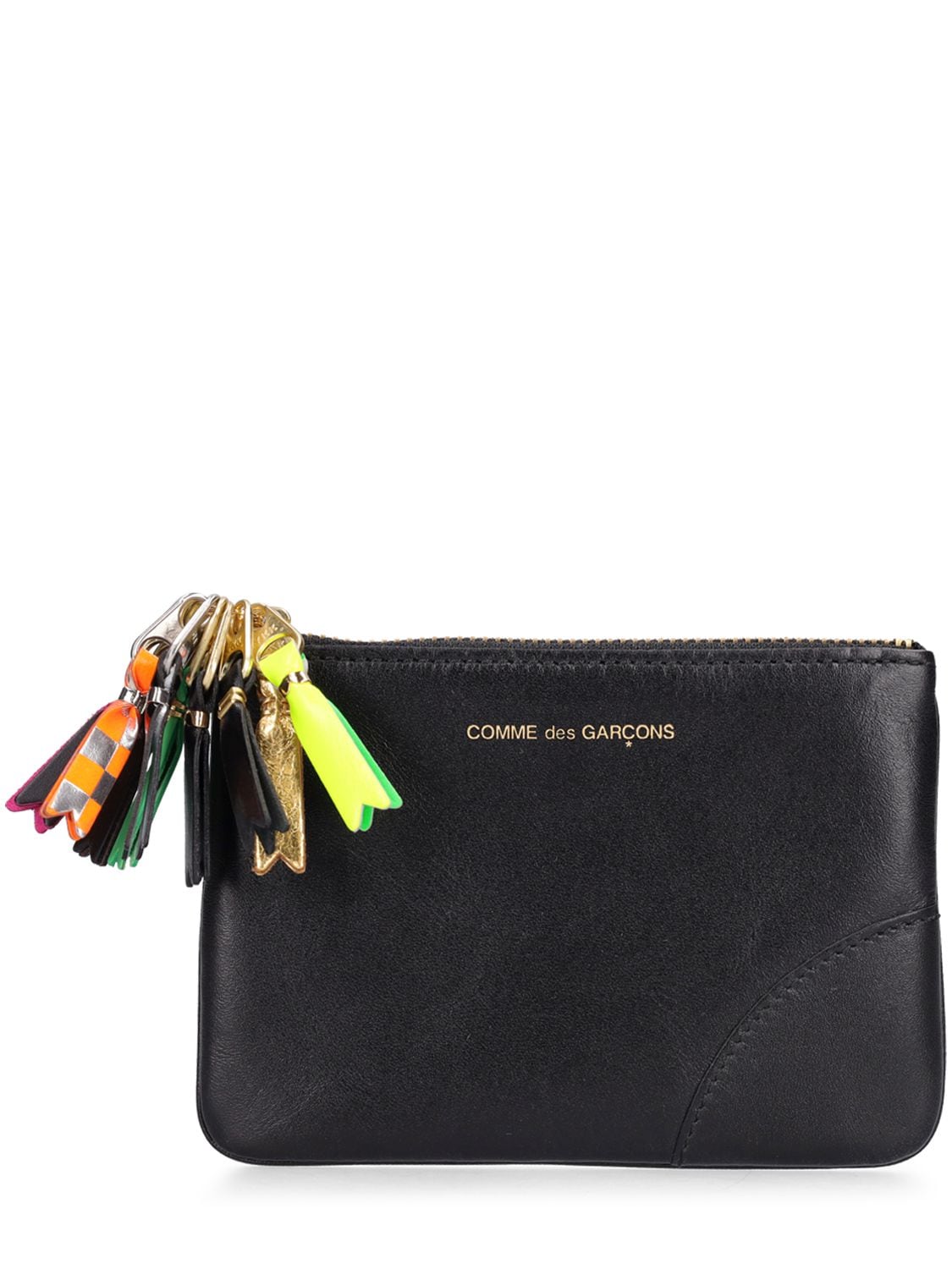 Small Zip Leather Wallet - COMME DES GARÇONS WALLET - Modalova