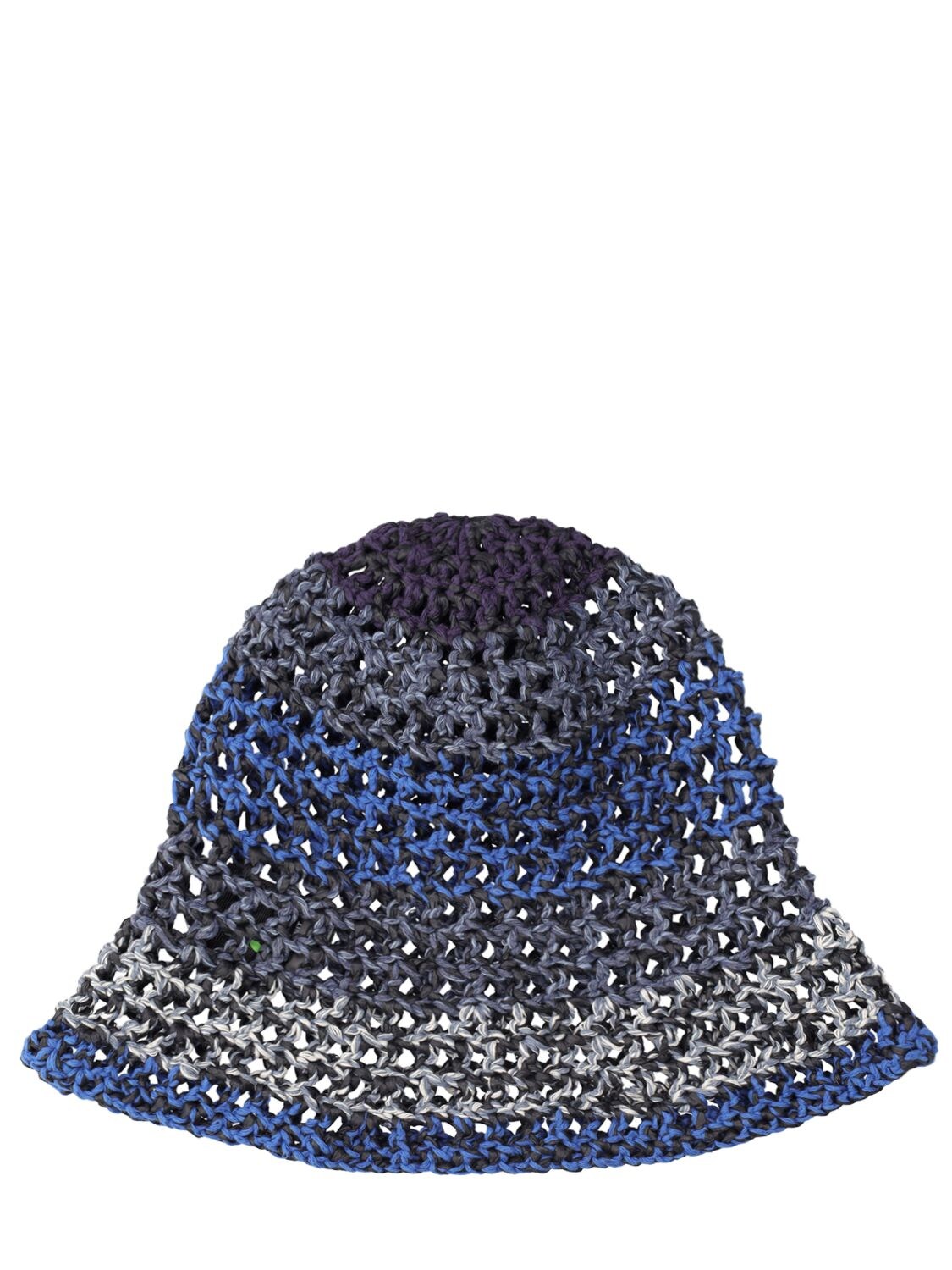 Crochet Raffia Bucket Hat - AGR - Modalova