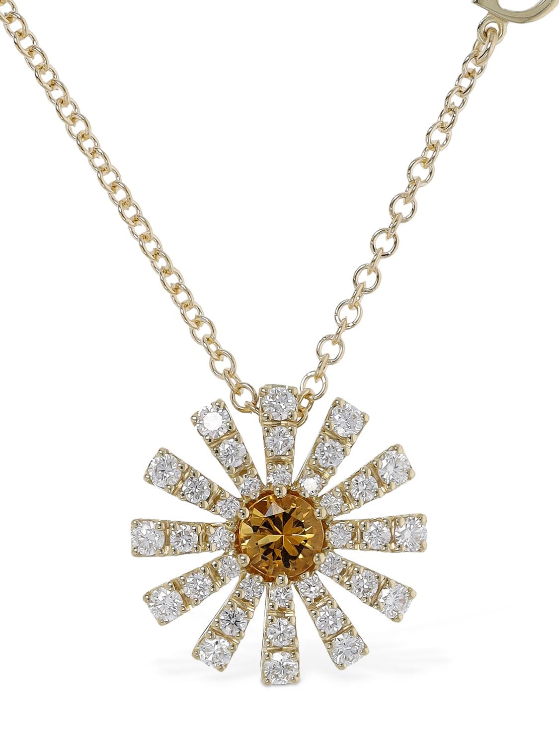Collana Margherita Con Diamanti E Citrino - DAMIANI - Modalova