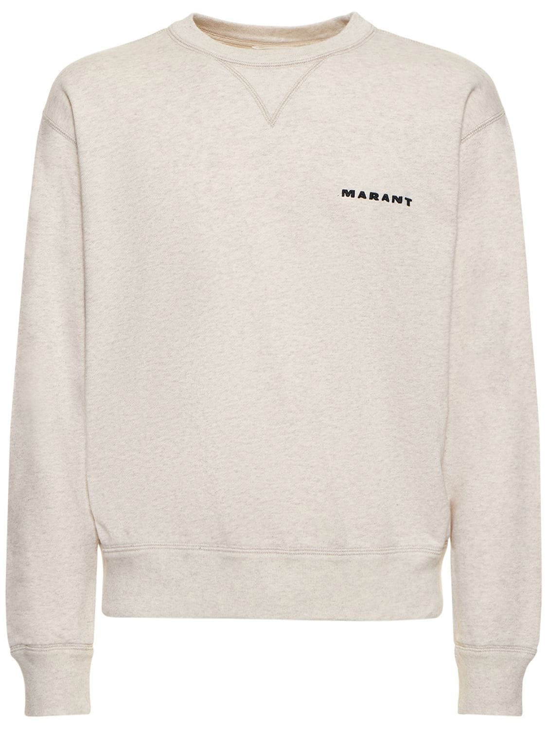 Logo Detail Cotton Blend Sweatshirt - MARANT - Modalova