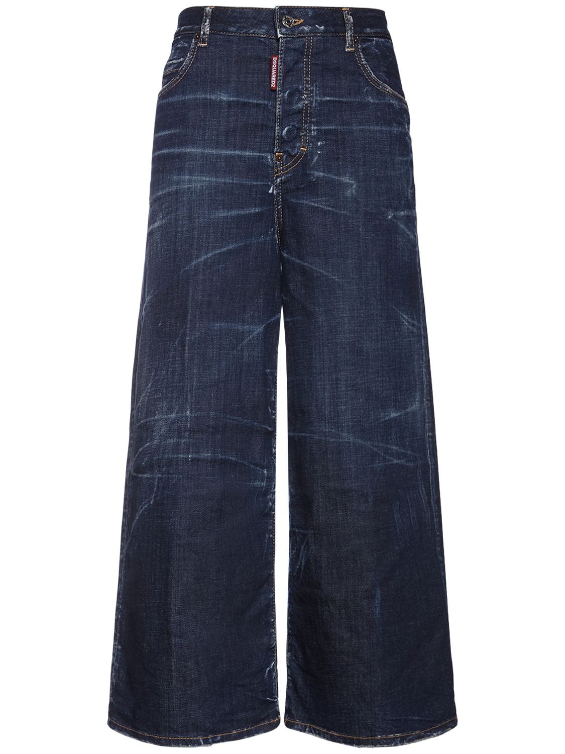 Mujer Jeans Anchos De Denim De Algodón 34 - DSQUARED2 - Modalova