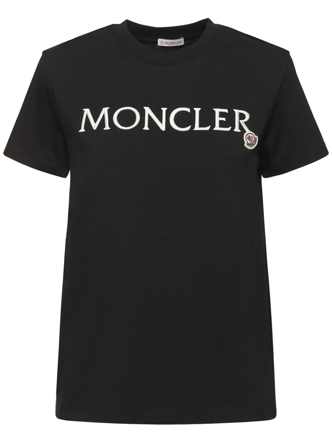 T-shirt Aus Baumwolle - MONCLER - Modalova
