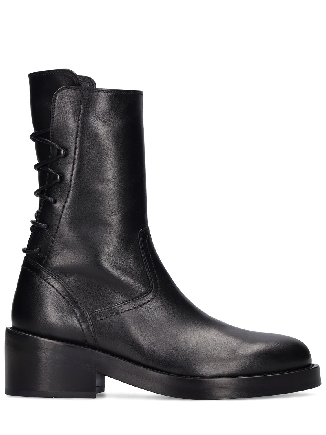 Mm Henrica Leather Ankle Boots - ANN DEMEULEMEESTER - Modalova