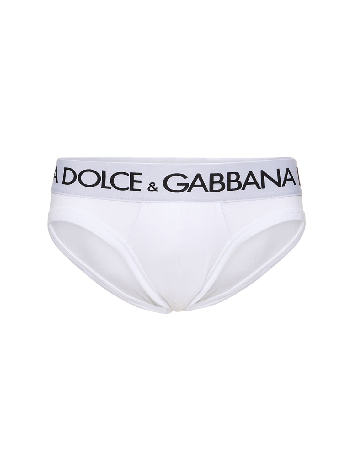 Slip In Cotone Con Logo - DOLCE & GABBANA - Modalova