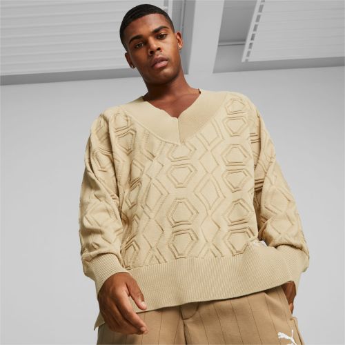 Luxe Sport Oversized V-Neck Sweatshirt, , size Large - PUMA - Modalova