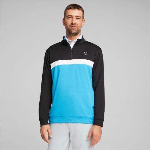 Pure Colourblock Golfshirt mit viertellangem Reißverschluss Herren, , Größe: 3XL, Kleidung - PUMA - Modalova