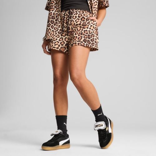 Shorts in tessuto LEO LUXE A-Line con stampa integrale da 3" da donna, /Altro - PUMA - Modalova