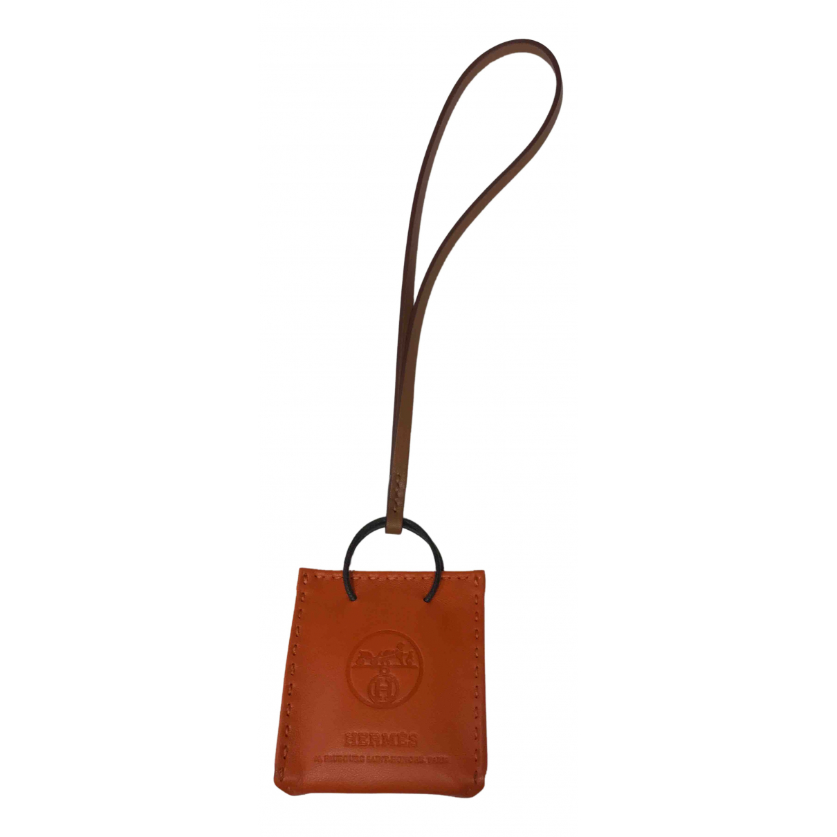Shopping bag charm leather bag charm - HermÃ¨s - Modalova