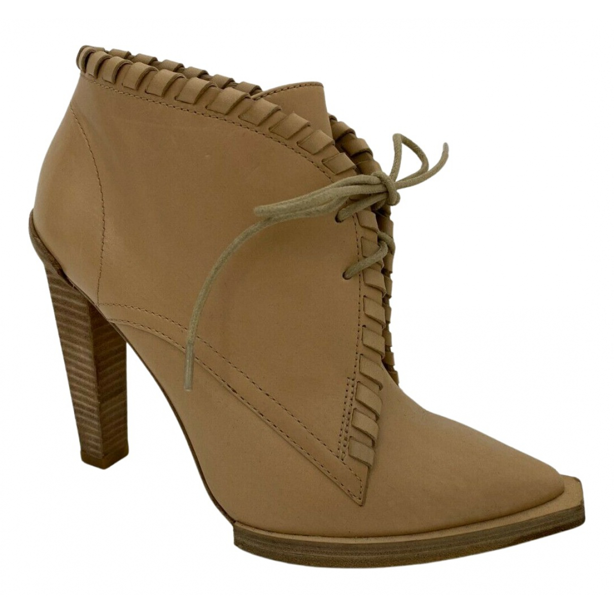 Leather lace up ankle boots - Alexander Wang - Modalova