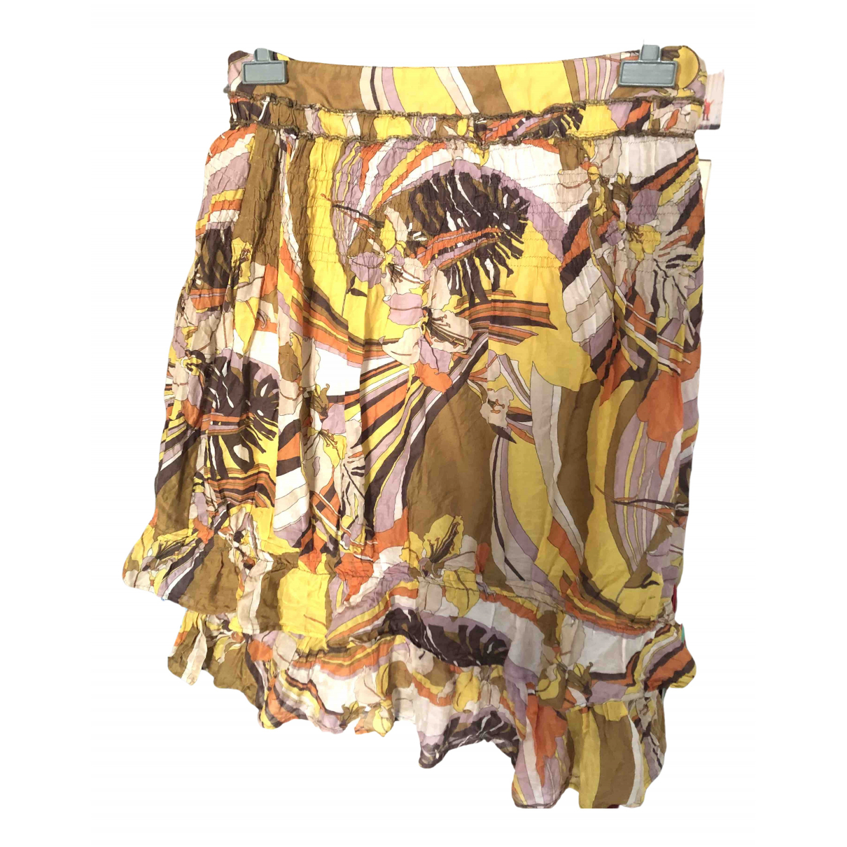 Silk mid-length skirt - ATOS LOMBARDINI - Modalova