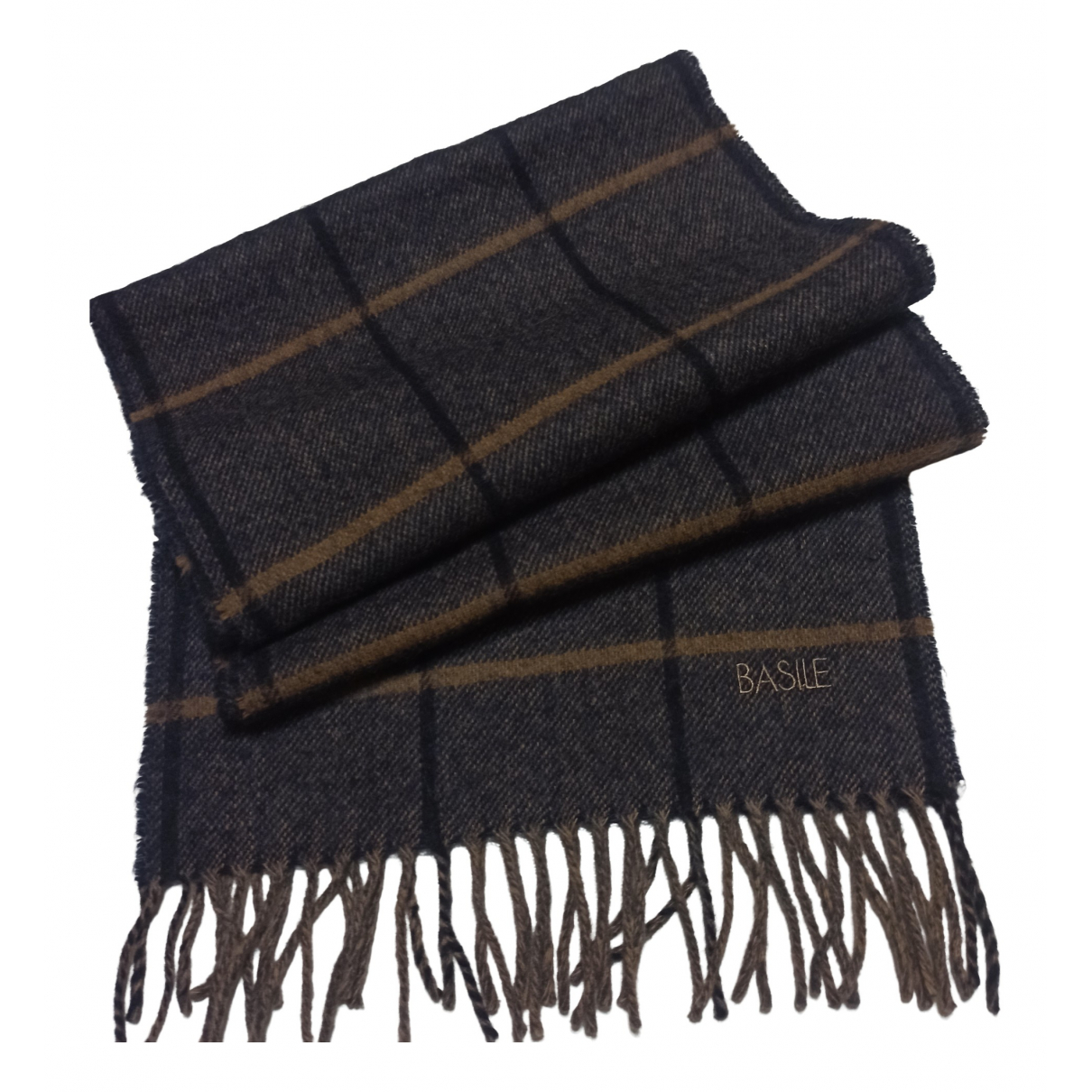 Basile Wool scarf & pocket square - Basile - Modalova