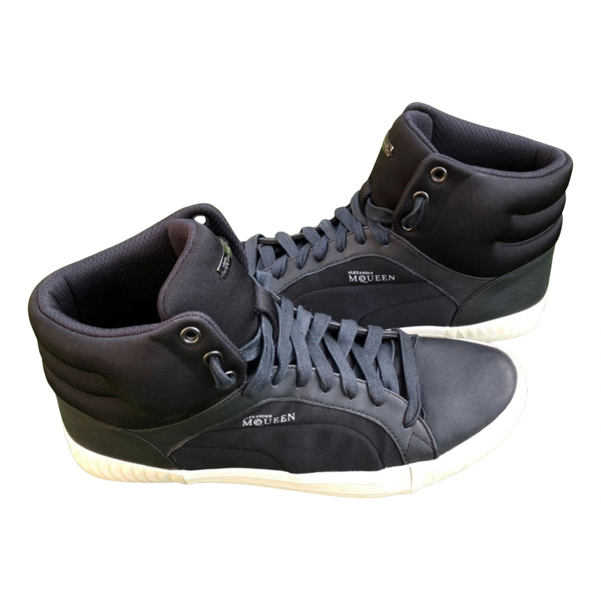 Leather high trainers - Alexander McQueen For P - Modalova