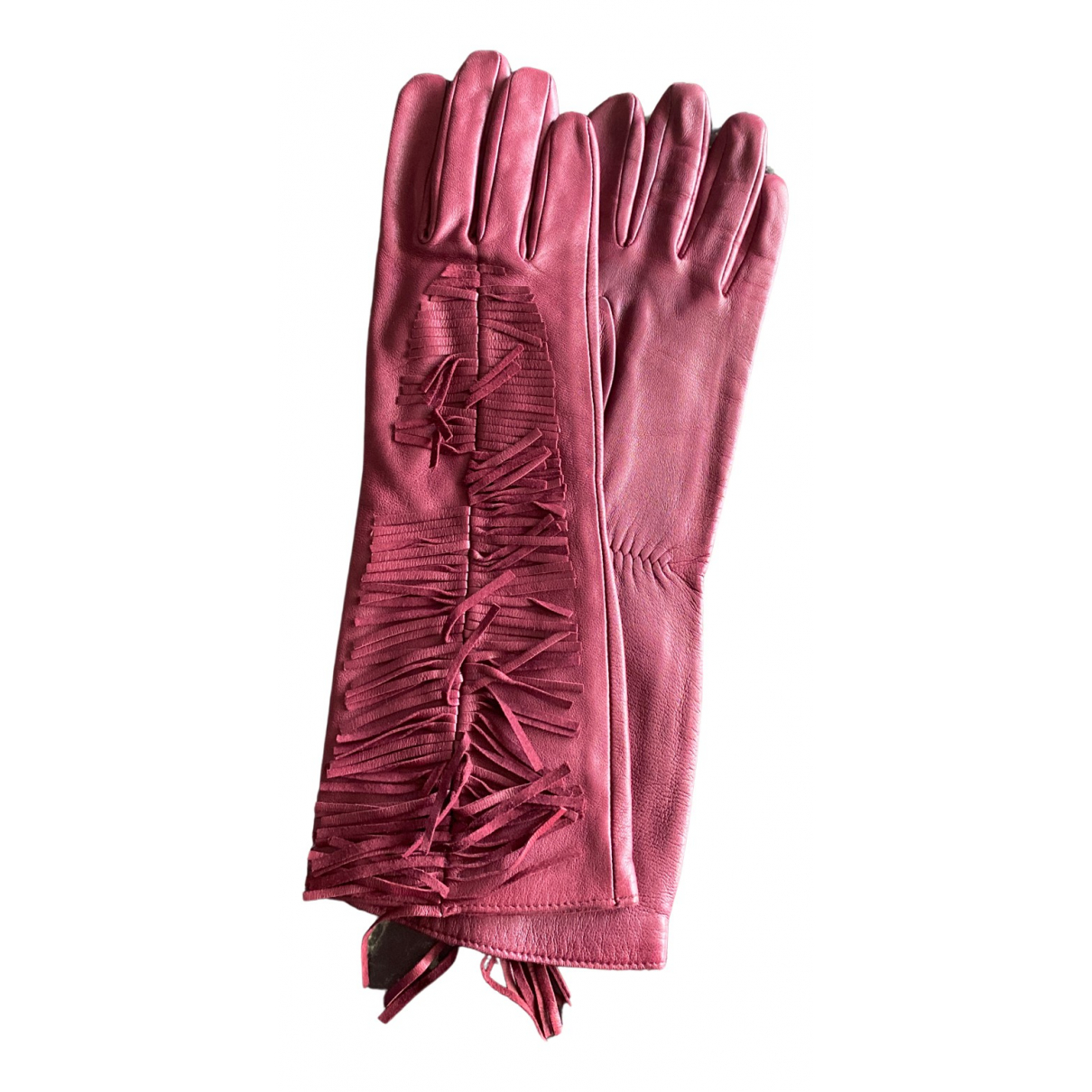 Agnelle Leather long gloves - Agnelle - Modalova